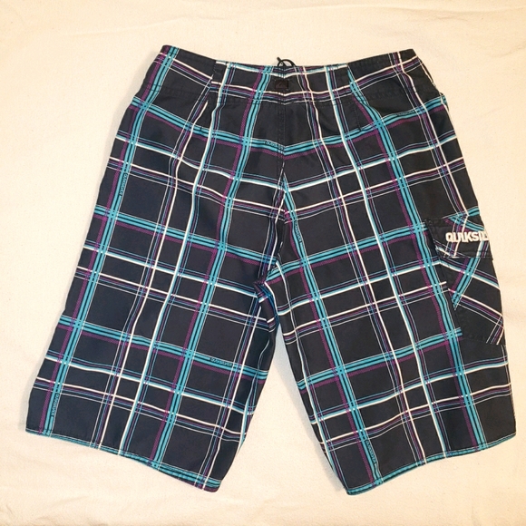 Boys Quiksilver Swim Trunks Board Shorts Size 8 - Picture 2 of 3